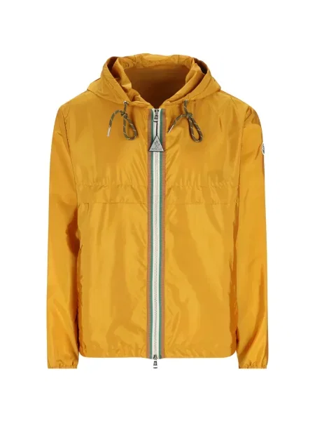 Geacă Moncler cu glugă galben