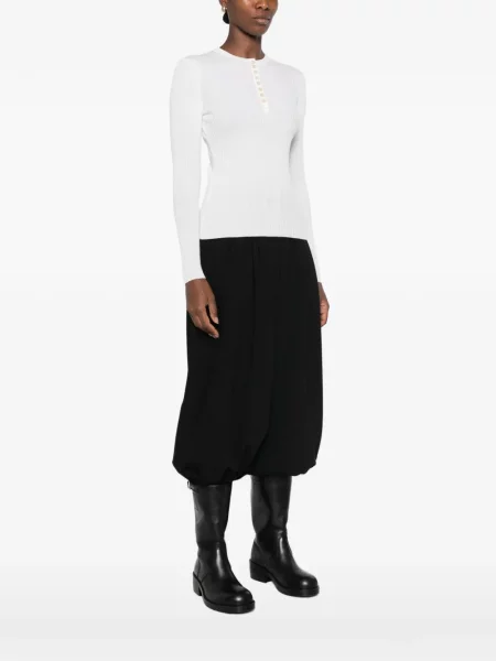 Top Soft Goat tricotate alb