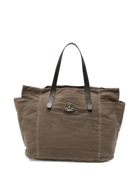 Geantă shopper Vivienne Westwood verde