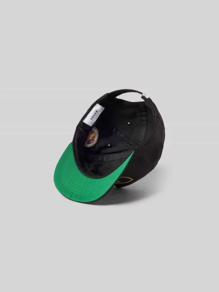 Czapka z daszkiem z naszywką z logo Rhude czarna