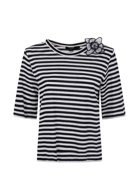 Tricou Seventy cu dungi albastru