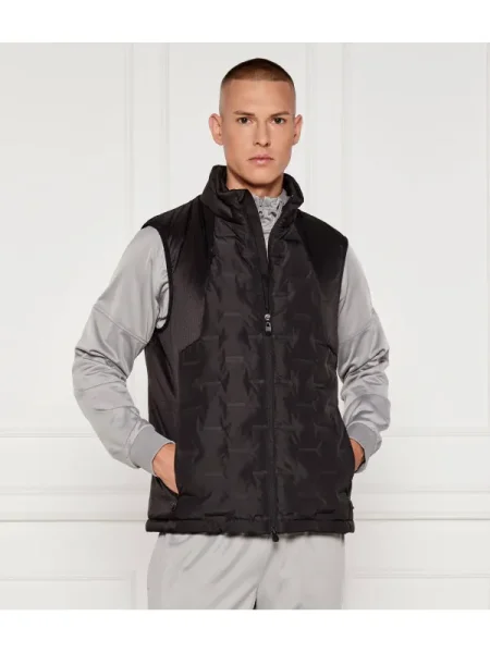 BOSS GREEN De puf vestă V_T negru