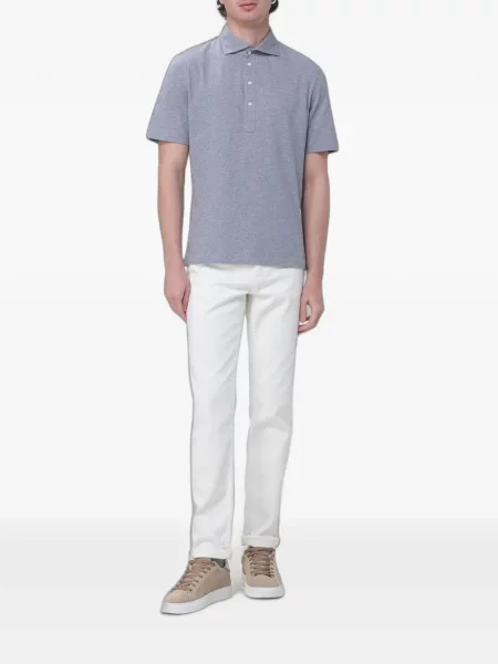 Μικρός polo Brunello Cucinelli γκρι