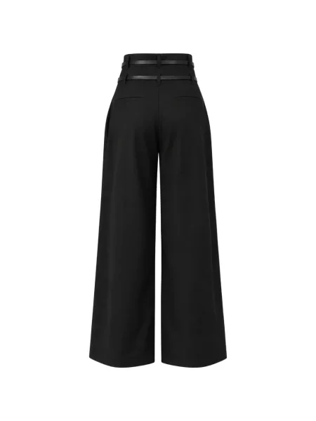 Cu centură pantaloni palazzo Liu Jo negru