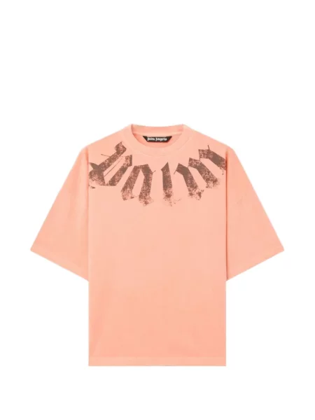 Tricou Palm Angels cu autograf portocaliu