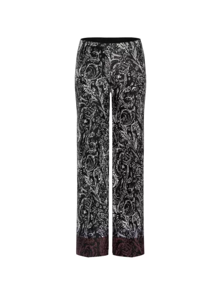 Pantaloni palazzo Marccain cu imagine negru