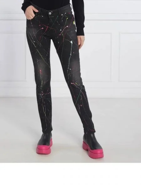 Twinset Actitude Blugi | Skinny fit negru