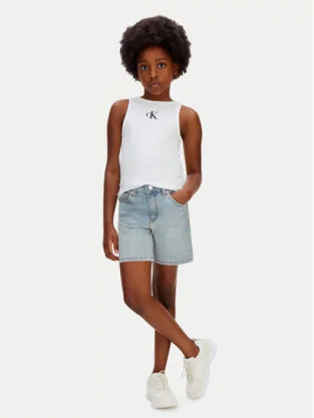 Džínové šortky Calvin Klein Jeans modré