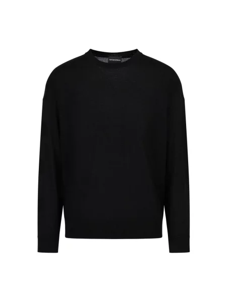 Sweter Emporio Armani wełniany czarny