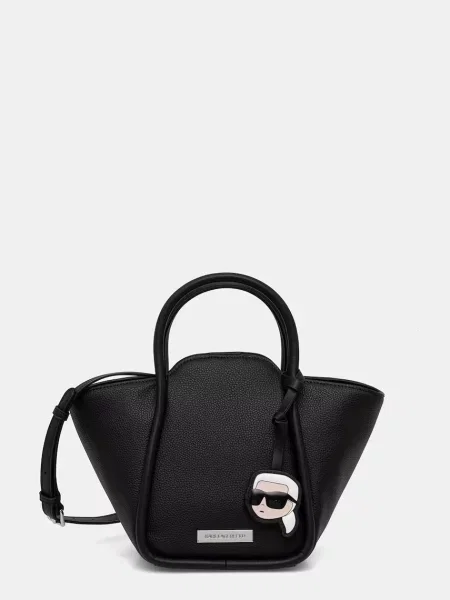 Geantă shopper Karl Lagerfeld din piele negru