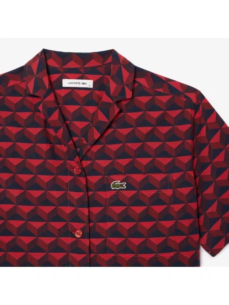 Lacoste сорочка Monogram Oversize Fit