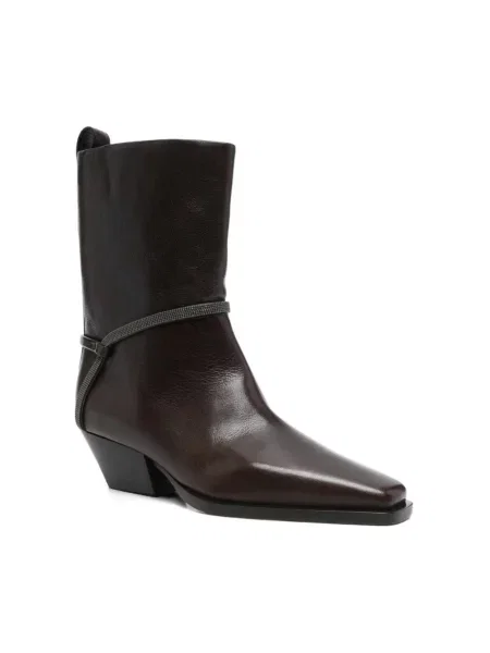 Botki Brunello Cucinelli brązowe