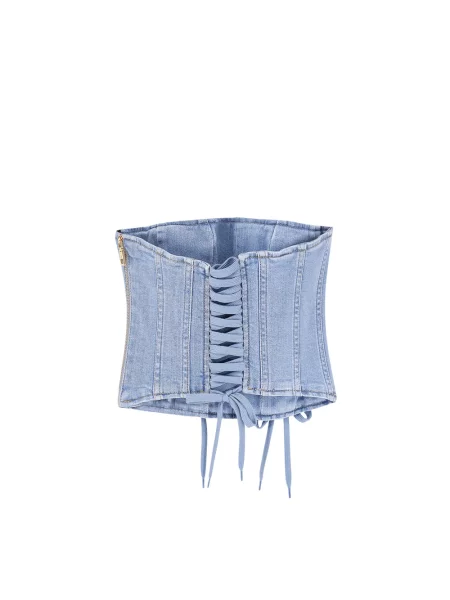 Top Elisabetta Franchi niebieski