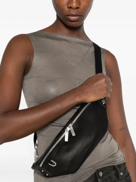Cu centură curea Rick Owens din piele negru