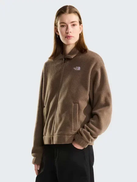 Флісова куртка The North Face з коміром коричнева