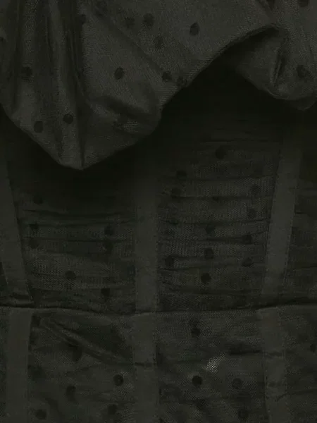 Mała sukienka mini Self-portrait bez ramiączek garniturowa czarna