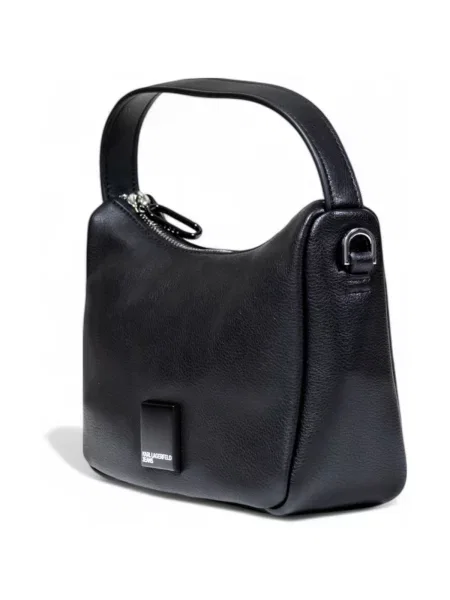 Mini hobo taška Karl Lagerfeld bez kostic černá