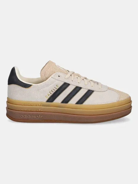 Semišové tenisky adidas Originals Gazelle Bold béžová