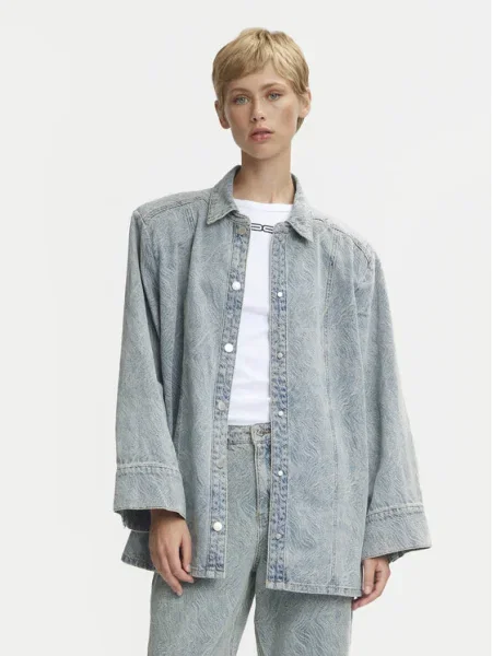 Gestuz cămașă de blugi Gianna albastru