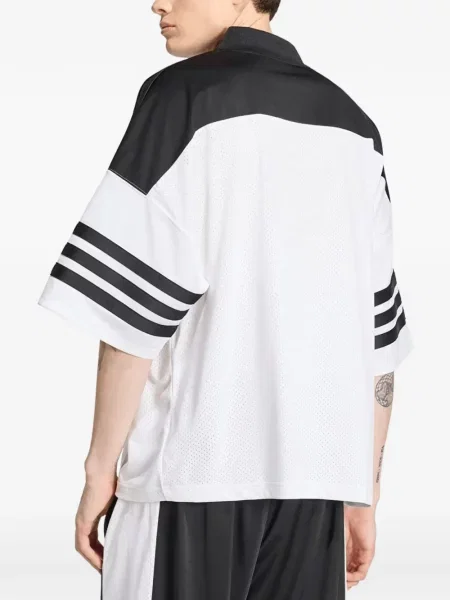 Fotbal geacă Adidas din jerseu alb