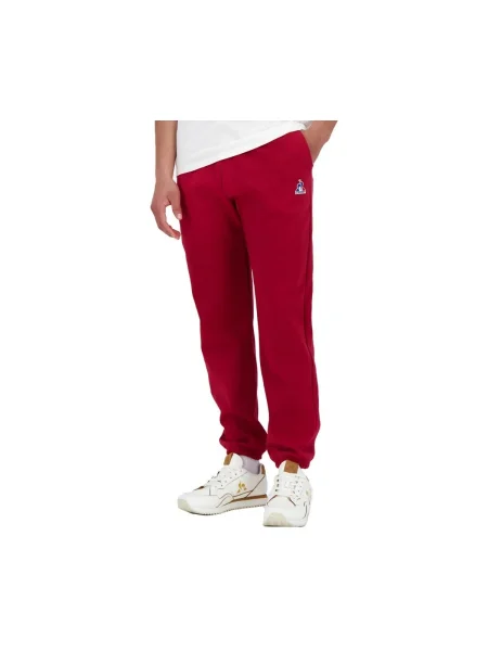 Pantaloni Le Coq Sportif roșu