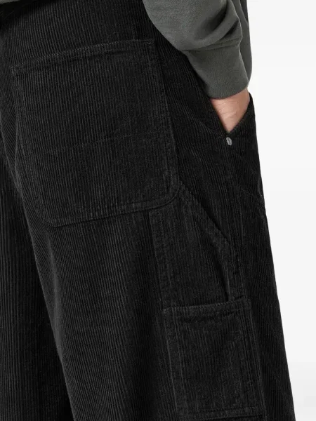 Pantaloni Allsaints de catifea cord negru