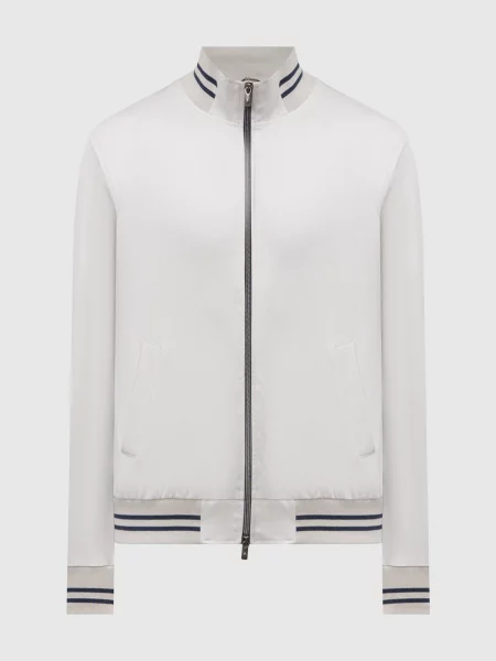 Спортивна куртка з логотипом Capobianco сіра