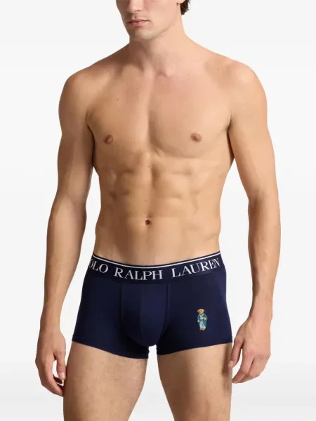 Tricou polo Polo Ralph Lauren cu dungi cu glugă de in albastru
