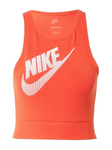 Nike Sportswear Top roșu orange alb