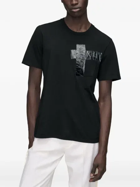 Tricou Maison Margiela din jerseu negru