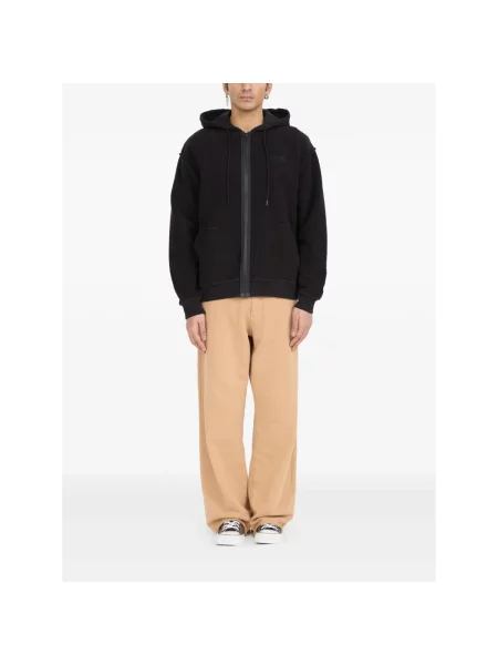 Bluza z kapturem Mm6 Maison Margiela z kapturem czarna