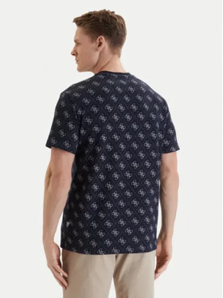 Guess Póló Sötétkék Relaxed Fit kék