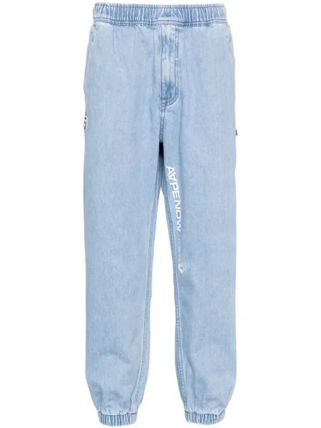 Blugi conici Aape By A Bathing Ape albastru