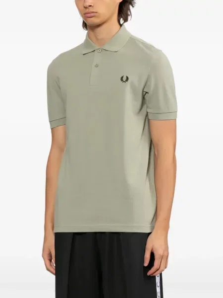 Tricou polo Fred Perry cu broderie verde