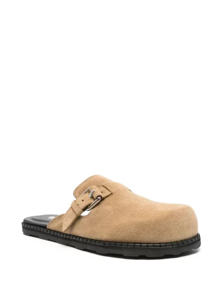 Papuci Moschino din piele de căprioară