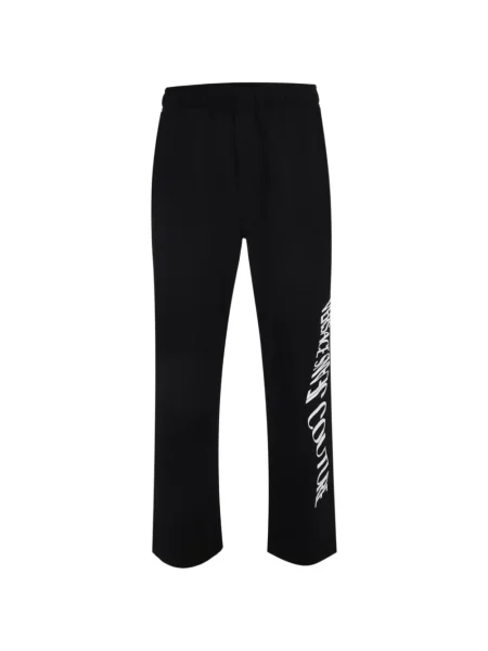 Pantaloni Versace Jeans Couture cu imagine negru