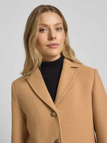 Płaszcz wełniany o kroju regular fit z kołnierzem z połami model ‘Viola’ Guido Maria Kretschmer Woman