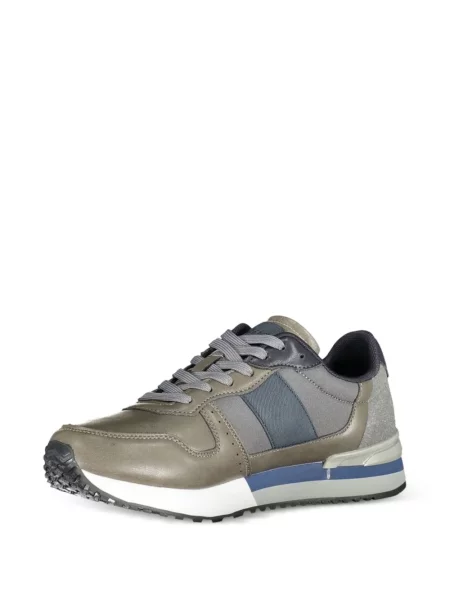 Sneakerși Carrera cu șireturi din piele maro
