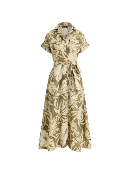Rochie tip cămașă Lauren Ralph Lauren cu imagine verde