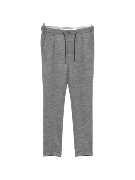 Kalhoty Profuomo se stahovací šňůrkou šedé