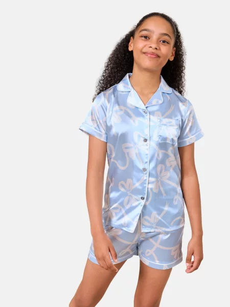 Lipsy Pijamale crem / deschis albastru
