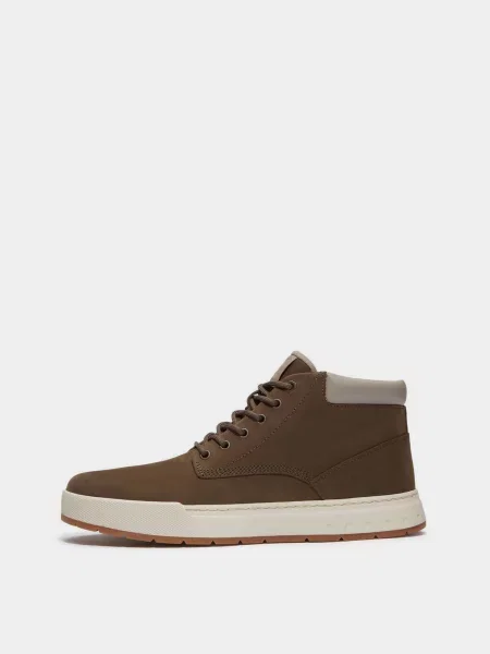 Ботинки Timberland из нубука коричневые