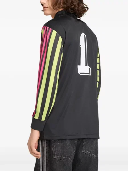 Pöttyös fűzős csipkés póló Adidas kék