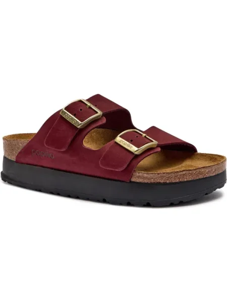 Birkenstock De piele șlapi Arizona Birkenstock x Papillio | narrow fit bordo