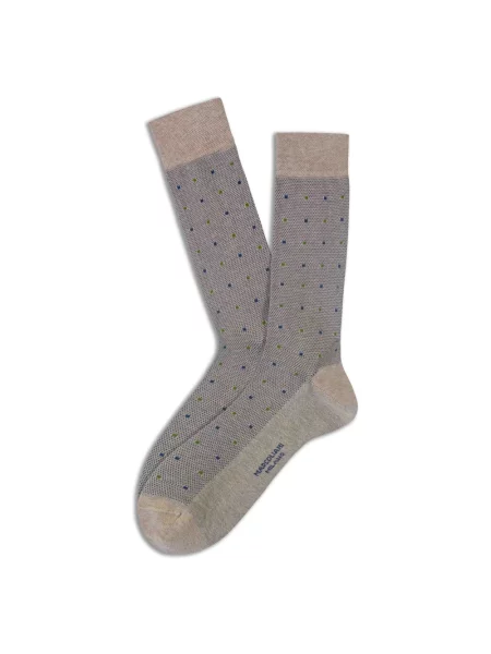 Skarpety Marcoliani w grochy beżowe