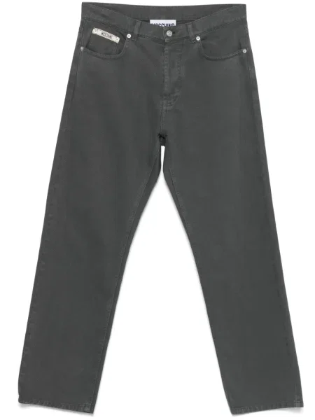 Дънки straight leg Moschino сиво