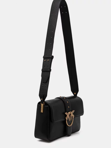 Шкіряна сумочка Pinko чорний