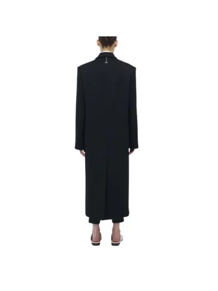 Płaszcz Alexander Mcqueen wełniany czarny
