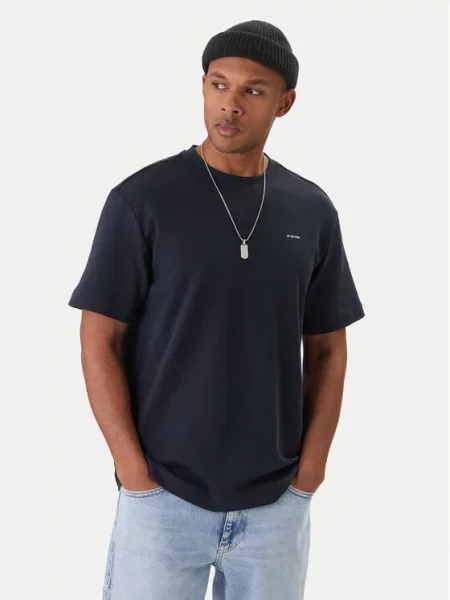 G-Star Raw T-Shirt Granatowy