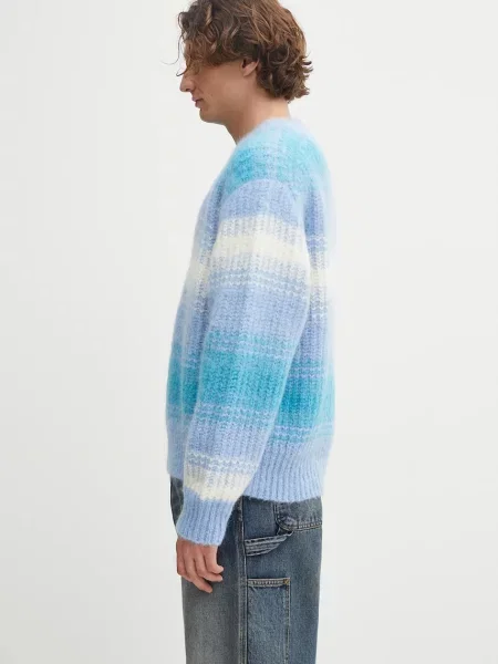 Πουλόβερ με προσθήκη μαλλιού Kenzo Speed Stripe Jumper μπλε